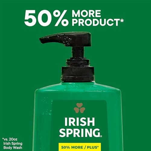 Irish Spring Active Scrub Body Wash for Men, Cool Fresh Scent, 887 mL