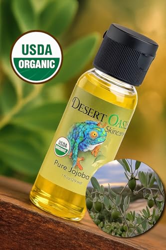 USDA Certified Organic Jojoba Oil 100% Pure – Travel Size (1 fl oz)