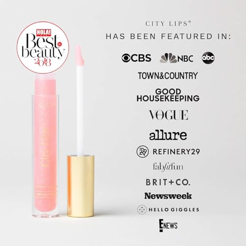 City Beauty City Lips Plumping Lip Gloss Plum Springs - High-Shine Gloss for Fuller, Younger-Looking Lips | Hydrating & Smoothing Lip Treatment Hyaluronic Acid