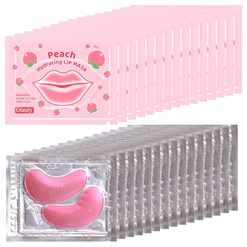 30 Pairs Eye Mask & Lip Mask,Bachelorette Party Favors,Lip Gloss Bulk Gifts