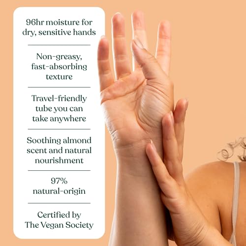 The Body Shop Almond Milk Hand Balm – Moisturizes and Protects Sensitive Skin – 1.0 Fl Oz