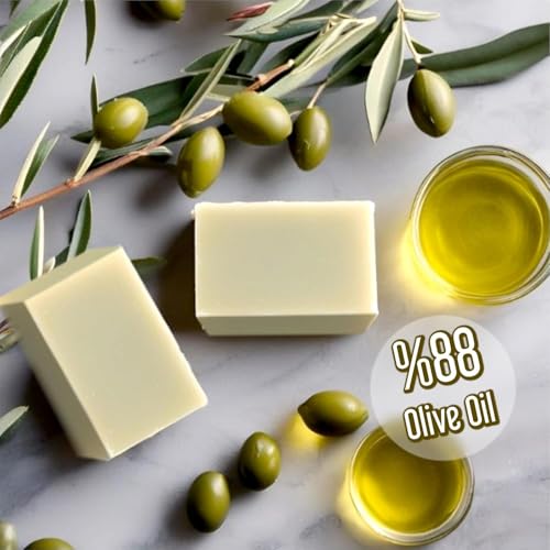 AnatoliaDaphne Olive Oil Soap Bar - Handmade 100% Pure Natural & Vegan 5.3 oz Each Bar