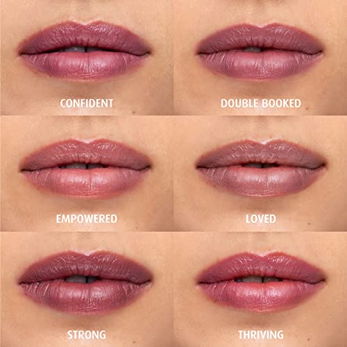 Lune+Aster PowerLips Lipstick - Confident - Formulated with nourishing jojoba oil, vitamin E and sunflower seed oil, the creamy, lightweight texture glides on smoothly
