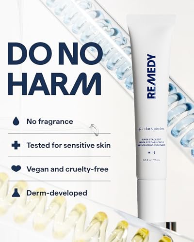 REMEDY Dark Circles Reducing Advanced Eye Cream with Caffeine, Niacinamide,