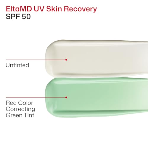 EltaMD UV Skin Recovery Green Tinted 100% Mineral Sunscreen, SPF 50, 1.7 oz