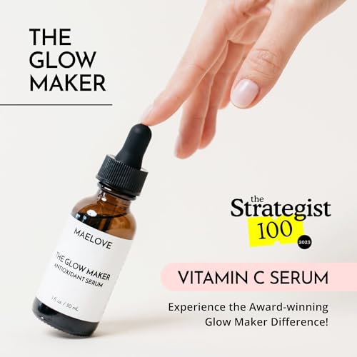 MAELOVE Glow Maker Vitamin C Serum with Vitamin E & Ferulic Acid, 1 fl oz