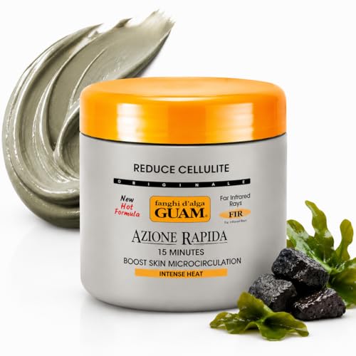GUAM Anti-Cellulite Seaweed Mud Infrared Body Wrap – FAST-ACTION Skin Tightening & Firming Treatment with Tourmaline FIR