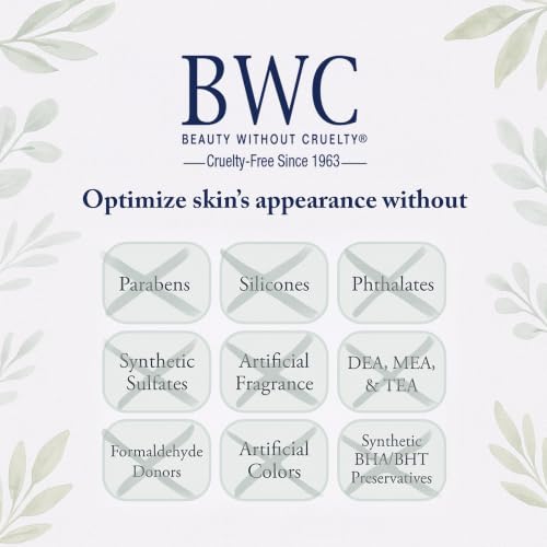 Beauty Without Cruelty Under Eye Gel – Nourishing Botanical Blend with Aloe Vera, Cucumber, Green Tea, Hyaluronic Acid + Cotton Round