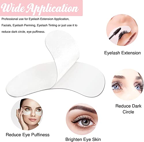 100 Pairs GreenLife Natural Hydrogel Eye Gel Pads - Collagen and Aloe Vera Patches for Under Eyes - Eyelash Extension Kit