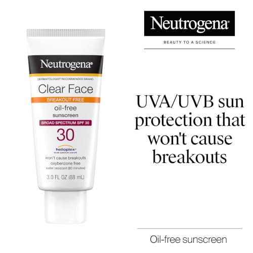 Neutrogena Clear Face Sunscreen Lotion SPF 30, 3 fl. oz