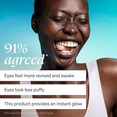 TULA Skin Care Spresso Energizing Eye Balm, Gold Glow - Energizing & Hydrating Caffeine Under Eye Treatment for Dark Circles, Portable and Perfect to Use On-the-go, 0.35 oz.