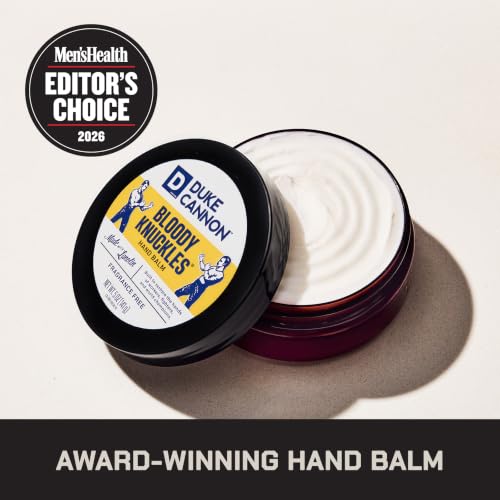 Duke Cannon Bloody Knuckles Hand Repair Balm - Unscented Moisturizer for Hardworking Hands, Repair and Revitalize Dry, Cracked Skin (5 oz. - 1 Pack)