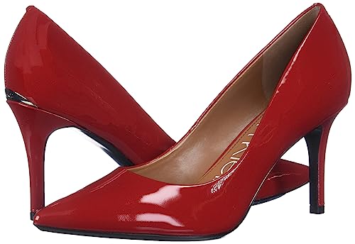 Calvin Klein Women's Gayle Pump, Crimson Red, 7