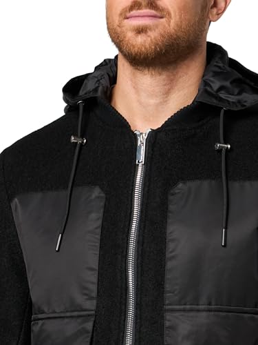 KARL LAGERFELD Paris Men's Outerwear Wool, Black, XX-Large