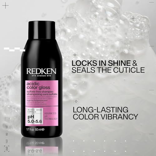 Redken Acidic Color Gloss Shampoo – Shine For Color-Treated Hair, 1.7 Fl Oz
