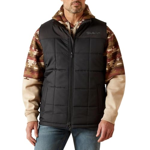 ARIAT Crius Insulated Vest, Phantom Chambray, Small