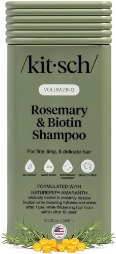 Kitsch Rosemary & Biotin Shampoo for Hair Growth – Made in USA, 12.3 oz
