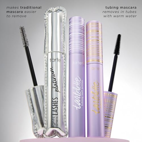 tarte tartelette tubing lash primer – Conditioning Mascara Base for Longer, Full Sizeer, Volumized & Moisturized Lashes, Infused with Hyaluronic Acid, Vegan & Cruelty-Free, travel size