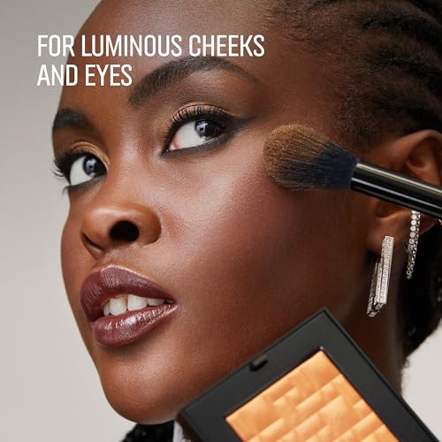 Bobbi Brown Highlighting Powder | Pearl-Infused Highlighter Makeup for Luminous Cheeks and Eyes with Gel-Powder Hybrid Technology | Natural Glow Radiance Booster, Afternoon Glow, 0.28 Ounce