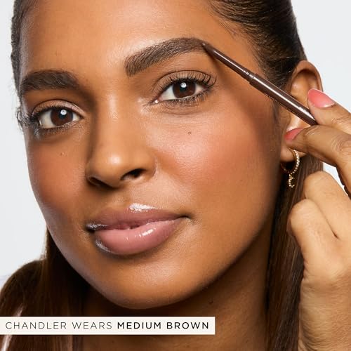 tarte Amazonian clay waterproof brow pencil – Eyebrow Pencil to Shape, Define & Fill with Vitamin E to Nourish Brows, Vegan & Cruelty-Free, full size, rich brown