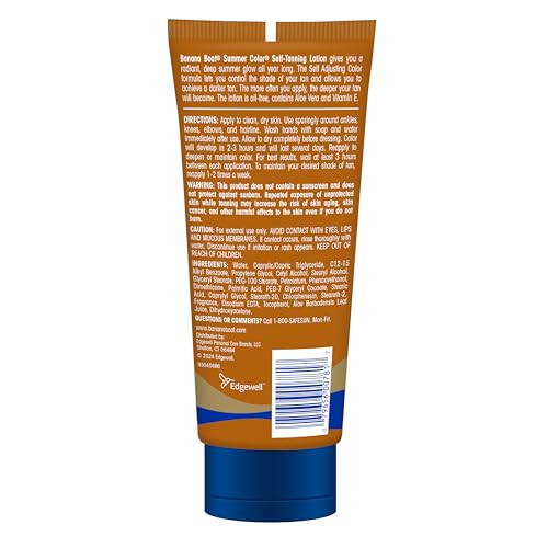 Banana Boat Summer Color Self Tanning Lotion, Dark Self Tanner, 6 Fl Oz