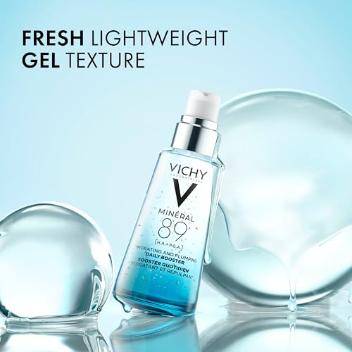 Vichy Mineral 89 Booster, Hyaluronic Acid Serum, Skin Barrier Repair, 1oz