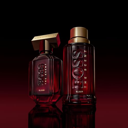 Hugo Boss The Scent Elixir Parfum Intense – Women's Ambery Perfume – With Notes of Pink Peppercorn, Atropa Belladonna Flower & Amber Accord– Luxury Perfumes for Women – Long Lasting Fragrance