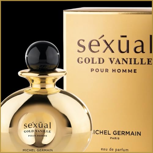 Michel Germain Sexual Gold Vanille Pour Homme Eau de Parfum Spray, 4.2 Fl Oz