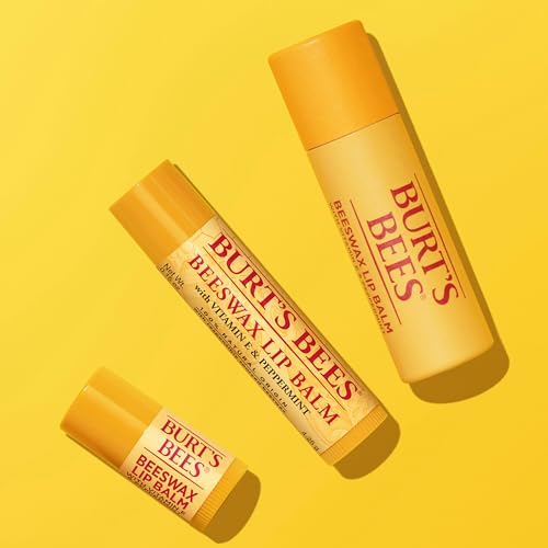 Burt's Bees Lip Balm - Original Beeswax, Lip Moisturizer With Responsibly Sourced Beeswax, Tint-Free, Natural Origin Conditioning Treatment, 2 Tubes, 0.15 oz.