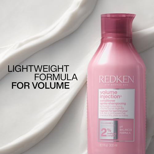 Redken Volume Injection Conditioner – For Fine Hair, 10.1 Fl Oz