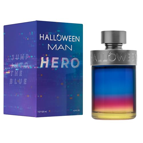 Halloween Man Hero Eau de Toilette for Men, Aquatic Woody Scent, 4.2 Fl Oz