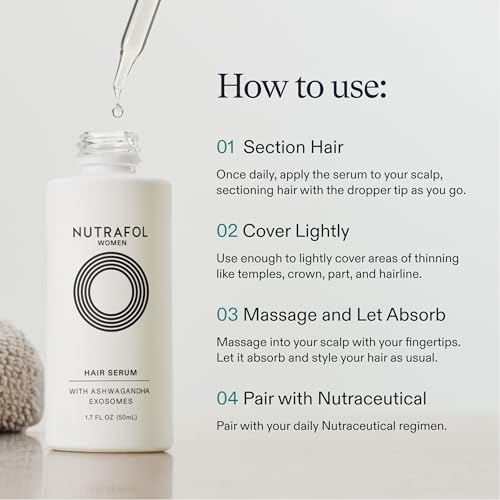 Nutrafol Women's Hair Serum for Thinning Hair, 1.7 Fl Oz Bottle