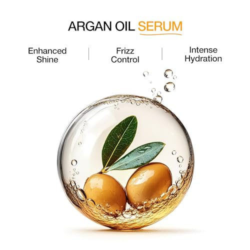 GK HAIR Oil Travel size -Argan oil For Frizz Control Upto 72 hours- Adds Shine and Smooths Split Ends- Paraben, Phthalate and Sulfate Free Daily Hair Care (0.34 oz)
