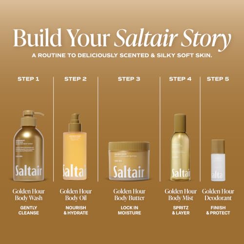 Saltair Multi-Lipid Body Butter | Golden Hour Ceramide Cream | 10 oz