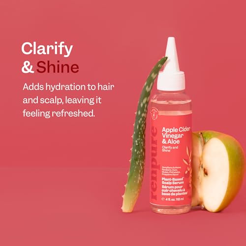 RENPURE Plant Based* Apple Cider Vinegar Scalp Serum for Dull Hair, 4oz