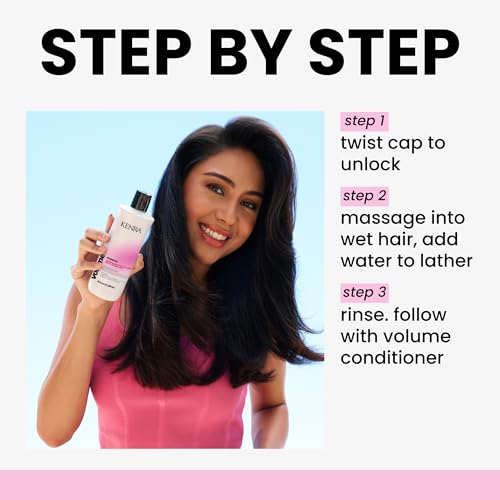 Kenra Professional Volume Shampoo | Creates Body, Bounce & Fullness | Increases Volume up to 45% | Adds Shine | Color Safe | Fine To Normal Hair | 10.1 fl. oz.