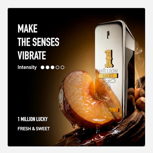 Rabanne 1 Million Lucky Gift Set for Men - Discover Long Lasting Woody Aromatic Eau de Toilette Fragrance + Shower Gel & Travel Cologne Spray - Father's Day, 3 Piece
