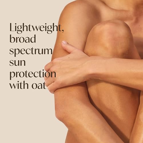 Aveeno Protect + Hydrate Sunscreen Lotion for Body & Face with Prebiotic Oat, SPF 60 Broad Spectrum Sunscreen, Paraben, & Oil Free, Water & Sweat Resistant (80-min) for Sensitive Skin, 12 FI Oz