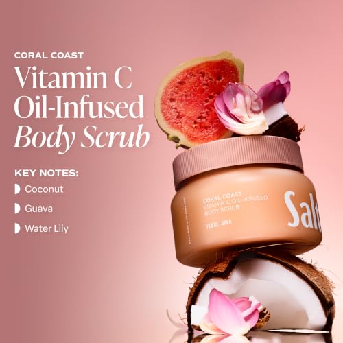 Saltair Vitamin C Oil-Infused Body Scrub | Coral Coast, 18.5 oz