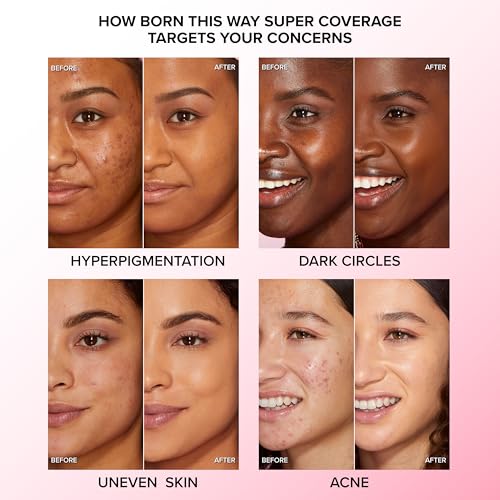 Too Faced Born This Way Super Coverage Multi-Use Concealer | Full-Coverage Hydrating Concealer for Dark Circles & Blemishes with Natural Finish|Hyaluronic Acid & Coconut Water, Light Beige, 0.45 Fl Oz