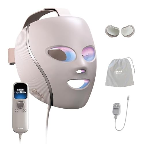 Shark CryoGlow LED Face Mask in Rose Glow, FW312PK