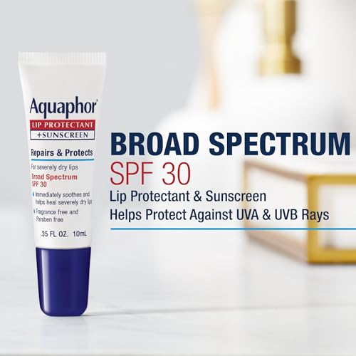 Aquaphor Lip Protectant and Sunscreen Ointment, SPF 30, 0.35 FL OZ