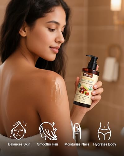 Yoken Organic Jojoba Oil 8oz, USDA Certified Pure for Hair, Skin Care
