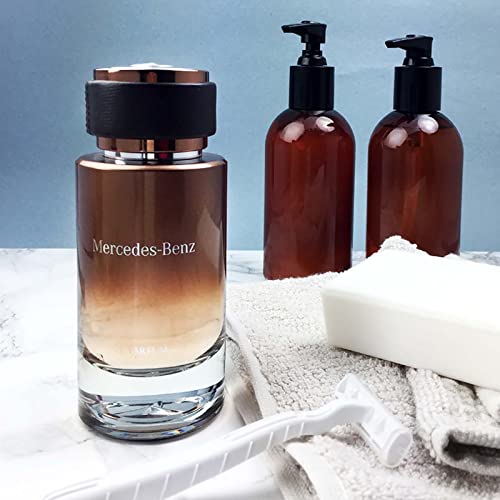 Mercedes Benz - Le Parfum - Irresistible Fragrance For Men - Wood And Leather Scent - For Dynamic, Leading Personalities - Pink Pepper, Bergamot, Violet Leaves, Amber Notes - Eau De Parfum - 4 Fl Oz
