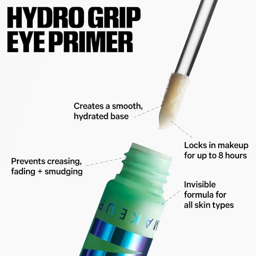 Milk Makeup Hydro Grip Eye Primer with Hyaluronic Acid – Clear Primer for Eyeshadow + Undereye Concealer – Grips Makeup, Hydrates + Smooths Skin for Crease-Free, Long-Lasting Wear – 0.29 oz