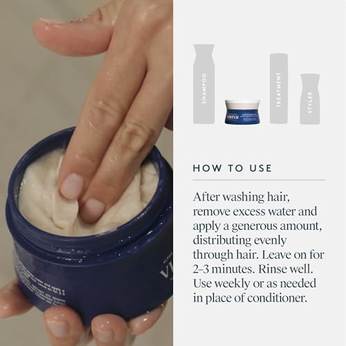 VIRTUE Correct Restorative Hair Mask, Deep Conditioning Treatment 1.7 Fl Oz