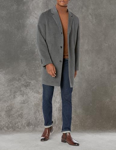 Cole Haan Men's Wool Plush Topper, Light Grey, X-Large