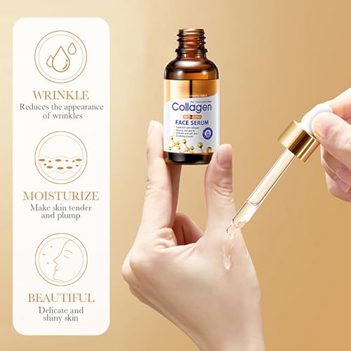 Collagen Skin Care Set, 6Pcs Face Care Sets for Older Women, Firming Skin, Shrink Pores, Smooth Wrinkles, Hydrating Skin Care Set Include Serum Face Cream Eye Cream Toner Cleanser Facial Mask1