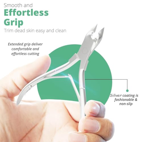 Professional Cuticle Trimmer & Nippers, Stainless Steel Nail Care Tool