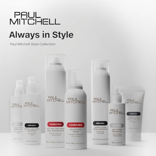 Paul Mitchell Sculpting Foam, Touchable, Flexible Hold + Frizz Control, For All Hair Types, 6.7 oz